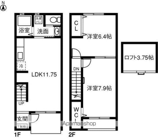BINO LENE Ⅰ(2LDK)の間取り写真