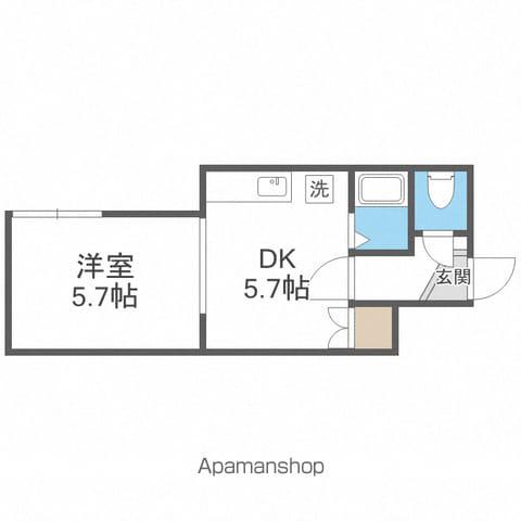 コーポひので(1DK/1階)の間取り写真
