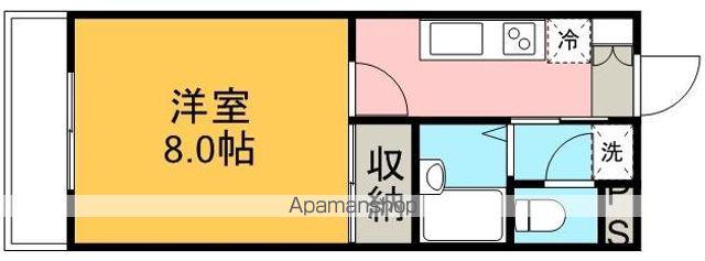 パークプラザⅠ(1K/3階)の間取り写真