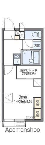 レオパレスルピナス高柳東町(1K/2階)の間取り写真