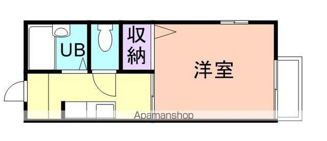 エターナル松村(1K/2階)の間取り写真