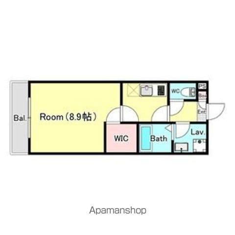 シエーナ松波Ⅱ(1K/3階)の間取り写真