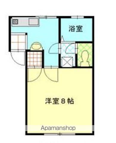 晴優コーポ(1K/1階)の間取り写真