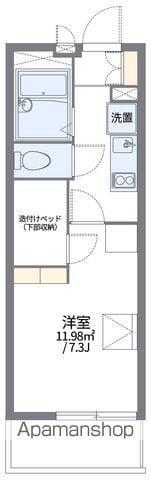 レオパレス勝利(1K/1階)の間取り写真