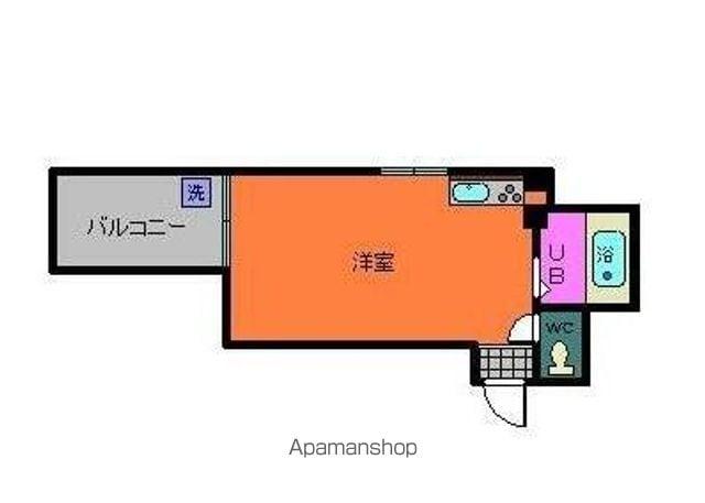 ササハラビル(1K/3階)の間取り写真
