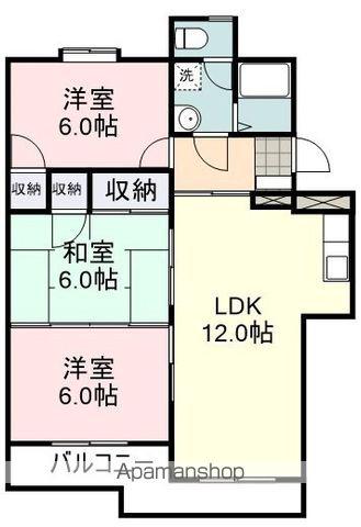 第一ゴトウハイツ(3LDK/2階)の間取り写真