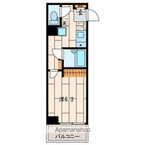 サンクレストビル(1K/5階)の間取り写真