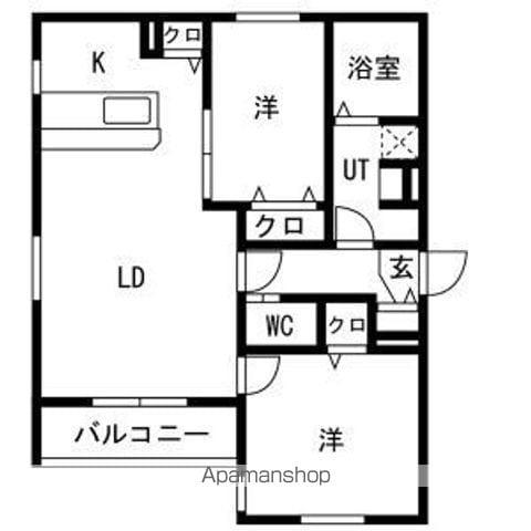 RUSCELLO守山(2LDK/3階)の間取り写真