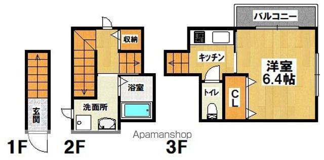 ブリーゼ高石(1K/2階)の間取り写真
