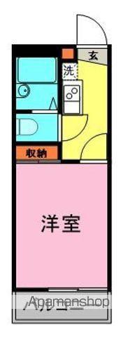 レオパレスハーモニーランドⅠ(1K/2階)の間取り写真