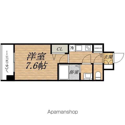 PRESSANCE松屋町駅前DUO(1K/2階)の間取り写真