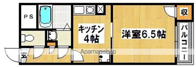 ブレスコート新金岡(1K/5階)の間取り写真
