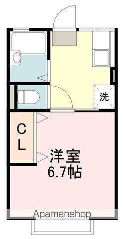 ARK ONE(1K/2階)の間取り写真