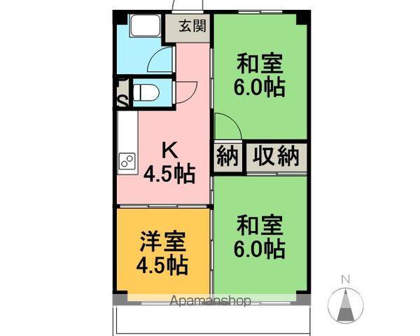 メゾンド絵志野(3K/7階)の間取り写真