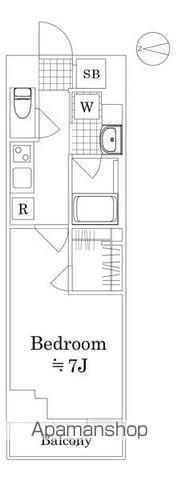 セジョリ池袋本町(1K/1階)の間取り写真