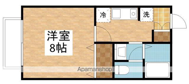 ジョワーユ(1K/1階)の間取り写真