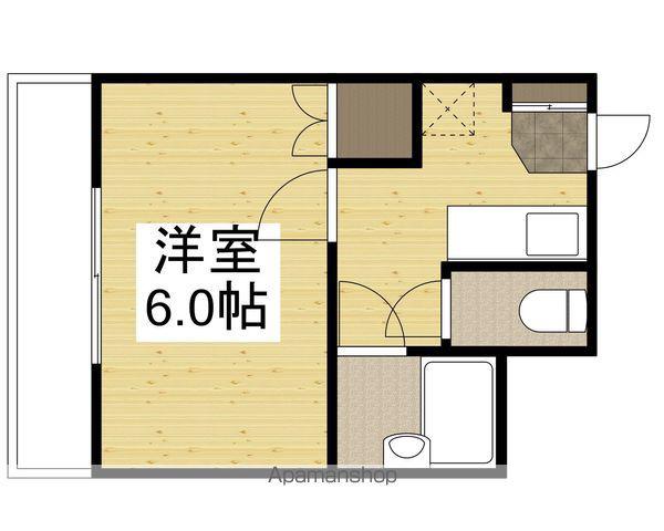 セントフォレスト後楽園(1K/2階)の間取り写真