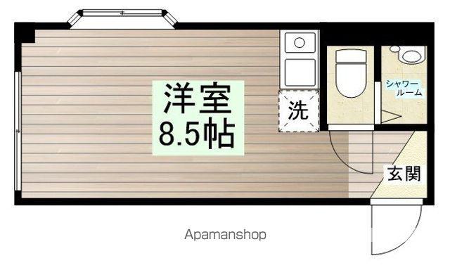 コーポK・I(ワンルーム/1階)の間取り写真