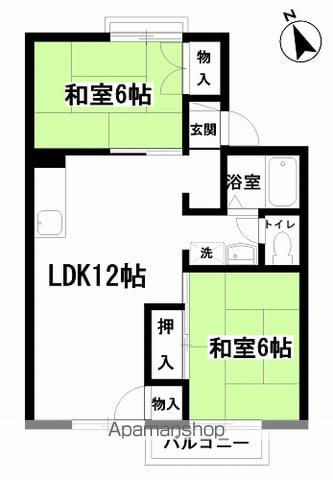 コートセジュール(2LDK/1階)の間取り写真