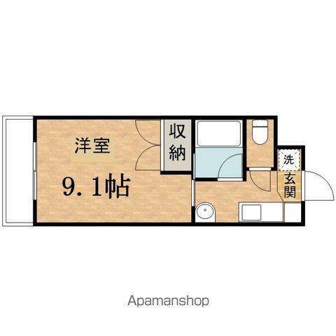 ラヴィーヌ日野(1K/2階)の間取り写真