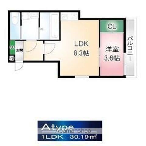 AMLUXⅡ(1LDK/1階)の間取り写真