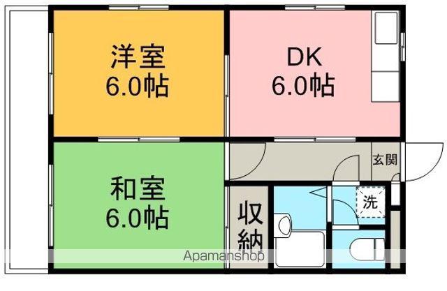 メゾン サンフェリーチェ(2DK/2階)の間取り写真