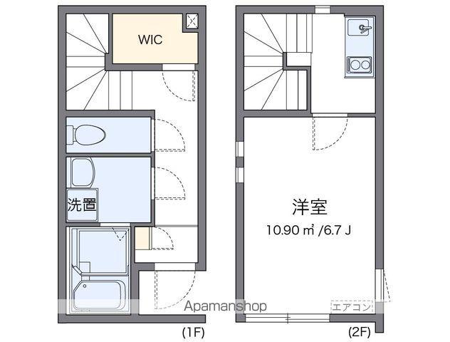 クレイノフローリ(1K/1階)の間取り写真