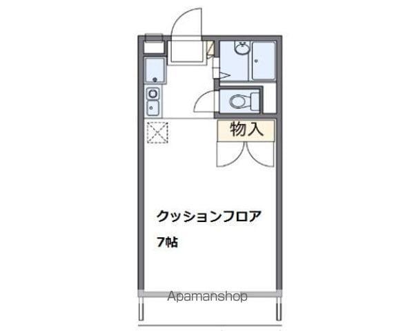 SKYLABⅡ(ワンルーム/1階)の間取り写真