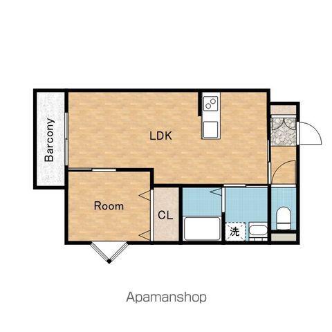 ARCAりんくうⅡ(1LDK/2階)の間取り写真