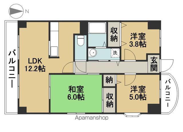 ルミエール(3LDK/1階)の間取り写真