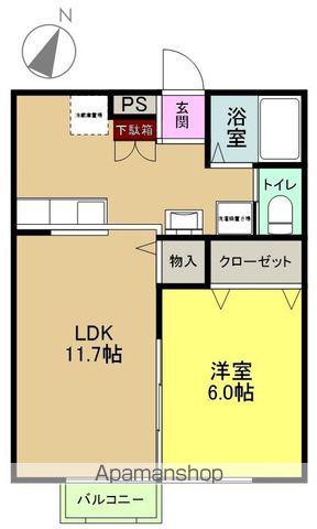 LUCE(1LDK/2階)の間取り写真