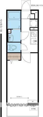 リブリ・ORK(1K/1階)の間取り写真