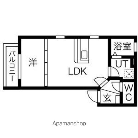 GRAND CHARIOT(1LDK/3階)の間取り写真