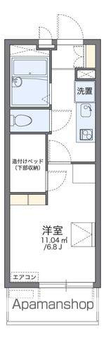 レオパレス八剱(1K/4階)の間取り写真