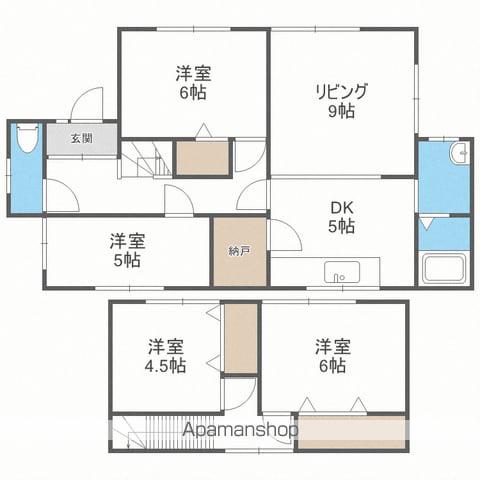札幌市東豊線 福住駅 バス乗車時間:12分 西岡4条12丁目停バス停で下車 徒歩4分 2階建 築38年(4LDK)の間取り写真