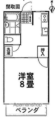ローリエ(1K/2階)の間取り写真