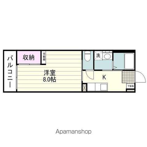 アルティベール(1K/3階)の間取り写真
