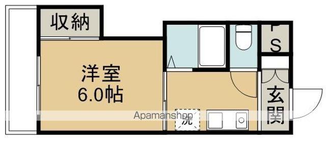 長島ビル(1K/3階)の間取り写真
