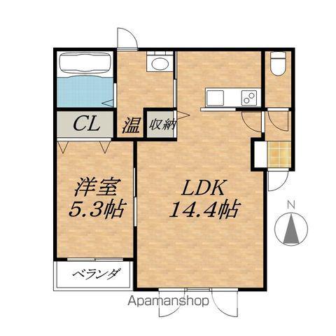 BERG・H&R(1LDK/2階)の間取り写真