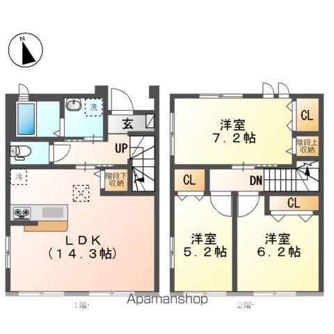 IVYCOURT -アイビーコート-(3LDK/2階)の間取り写真