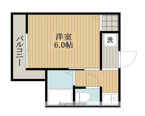 サンスイヴィレッジ(1K/2階)の間取り写真