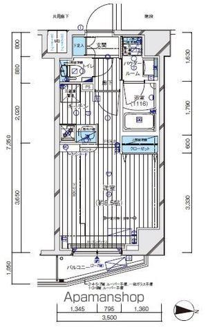 メインステージ板橋イースト(ワンルーム/4階)の間取り写真
