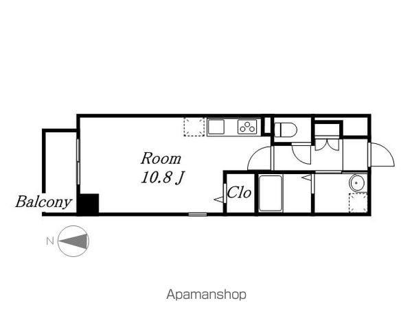 RESONARE MARUNOUCHI(ワンルーム/4階)の間取り写真