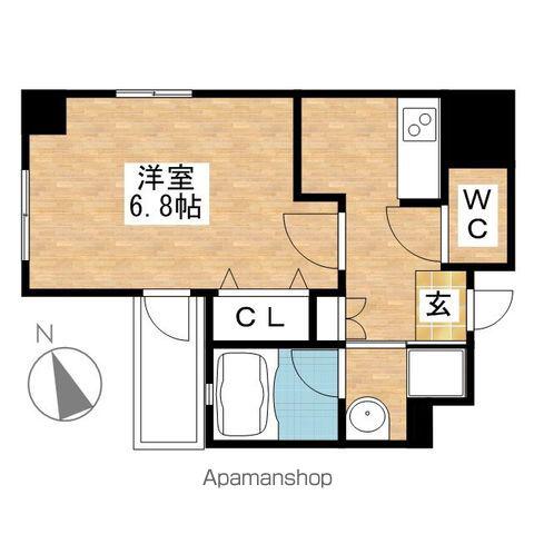 エルスタンザ千代田(1K/3階)の間取り写真