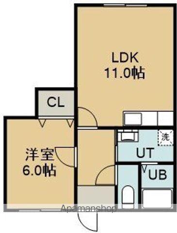 センチュリー七飯(1LDK/2階)の間取り写真