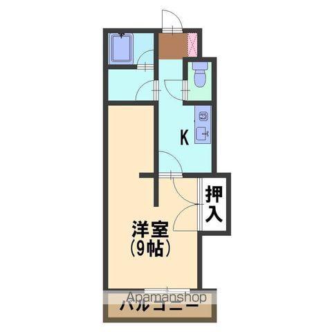 サテライトハイム(1K/1階)の間取り写真