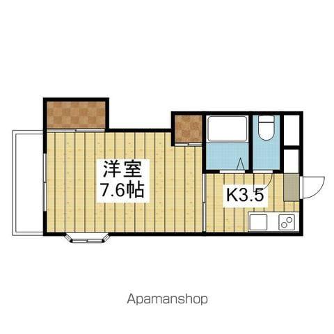 ジョイフル東野(1K/3階)の間取り写真