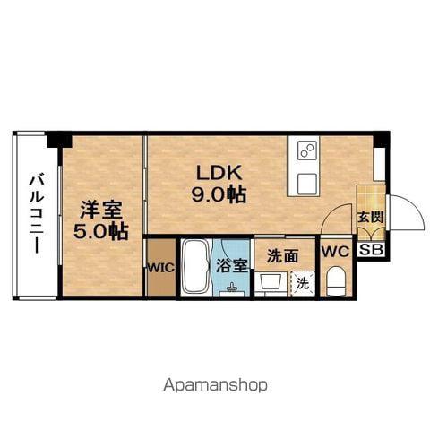 APRILEUMEDAHIGASHI(1LDK/7階)の間取り写真
