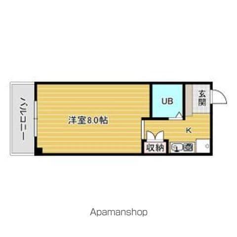 メゾンDOI(1K/4階)の間取り写真