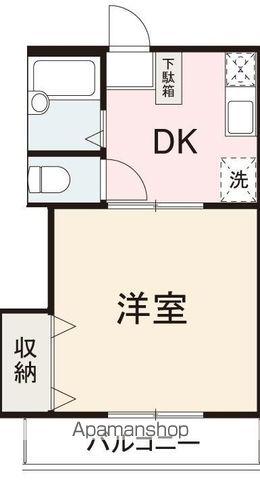 クレイドル武田(1DK/1階)の間取り写真